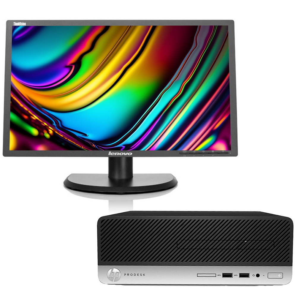 Computador HP ProDesk 400 G4 I5 7ª Geração + SSD 480GB + Monitor Lenovo 20